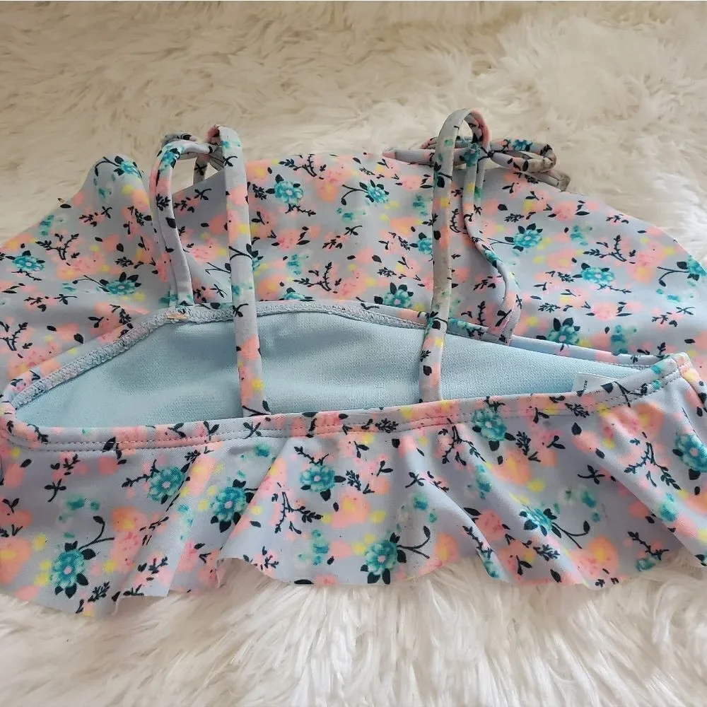 Girl's Floral Two Piece Bikini Size XS (4/5)